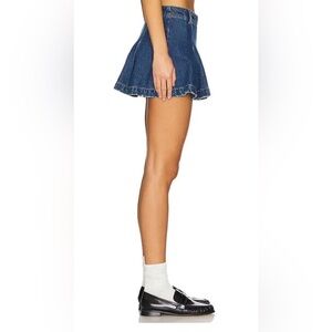 NWT Free People Madison Ave Mini Denim Skirt Sz 26